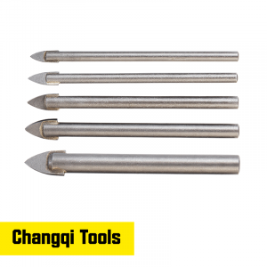 5pcs Glass Drill Set -Straight Handle